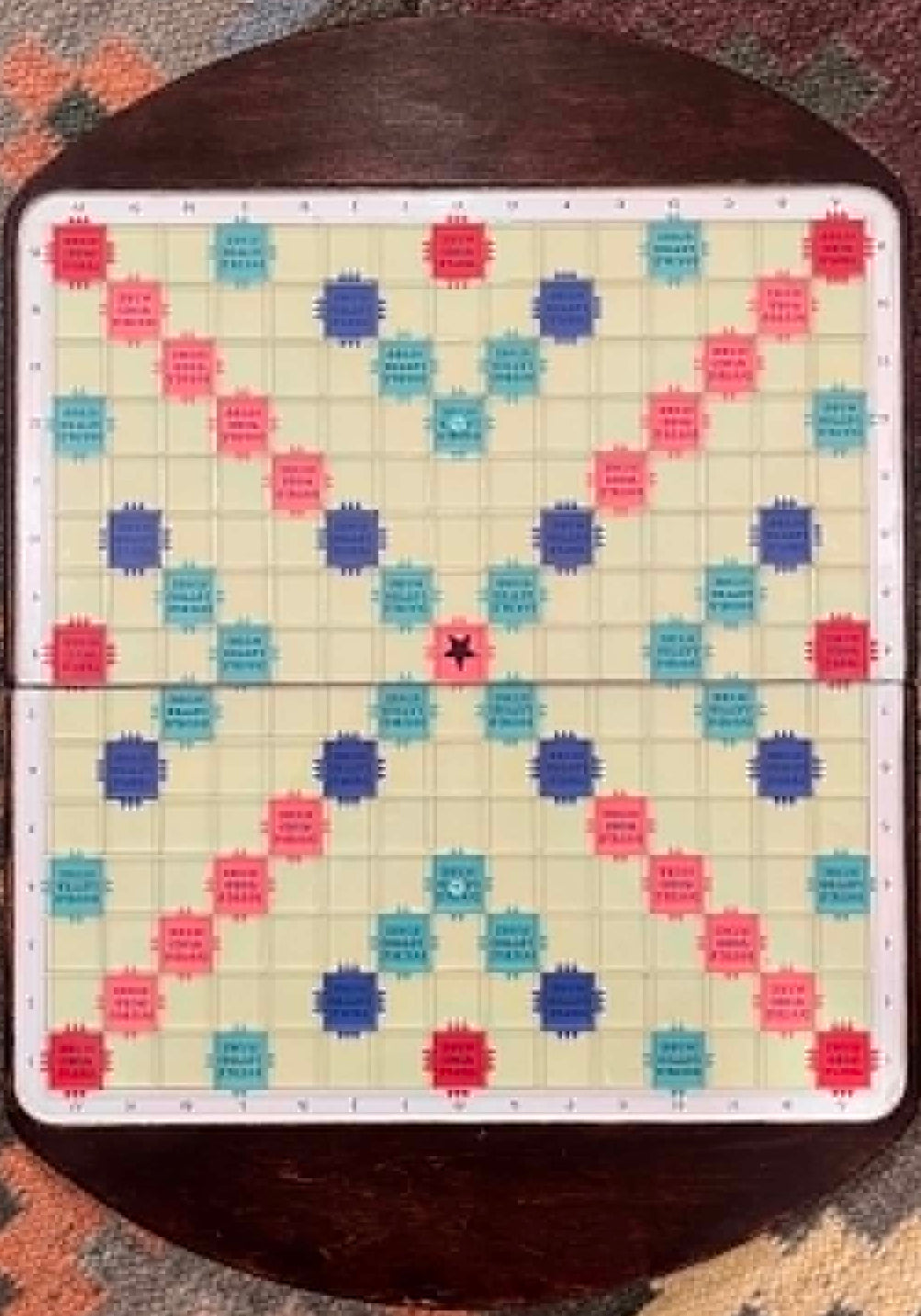 Premium Folding Wooden Scrabble Board