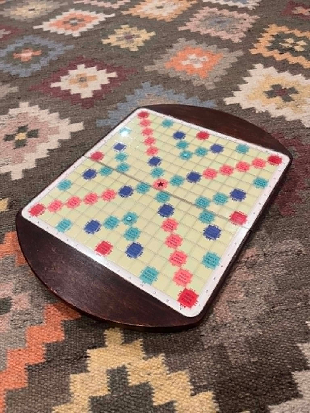 Premium Folding Wooden Scrabble Board