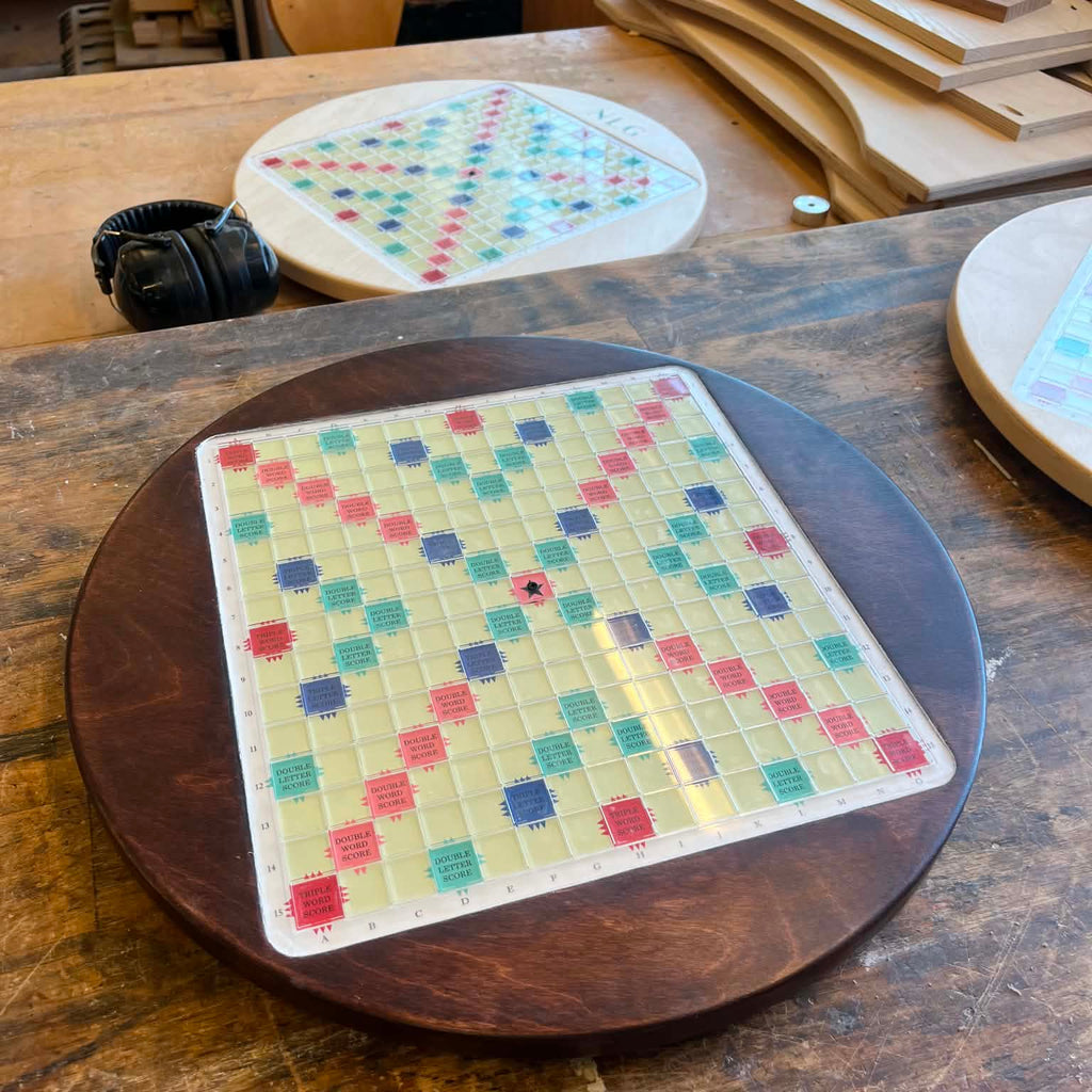 Premium Wooden Scrabble Board